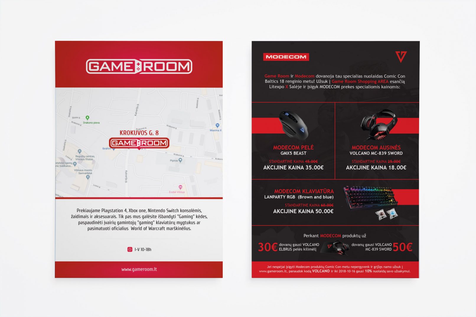 gameroom flyer design