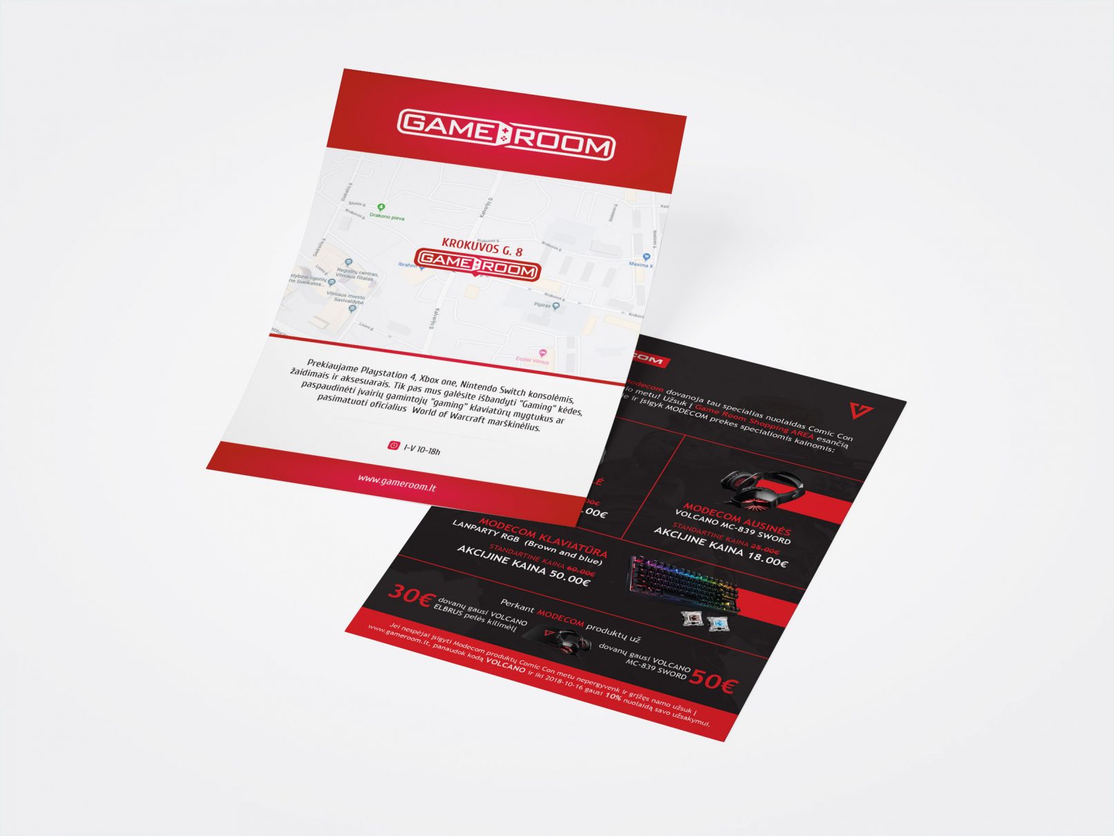 gameroom flyer design