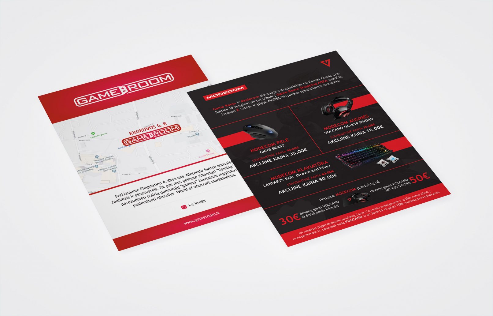 gameroom flyer design