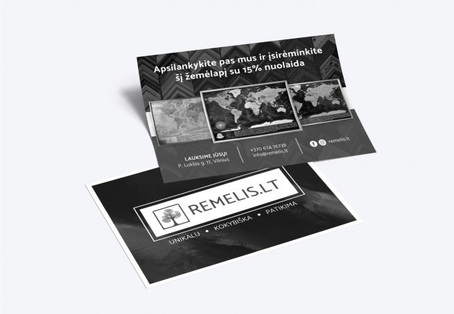 Remelis.lt skrajutė flyer design