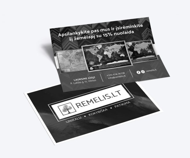 Remelis.lt skrajutė flyer design
