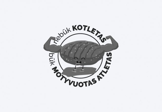 motyvuoti atletai marškinėlių dizainas iliustracija