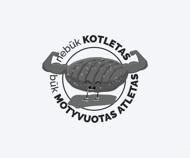 motyvuoti atletai marškinėlių dizainas iliustracija